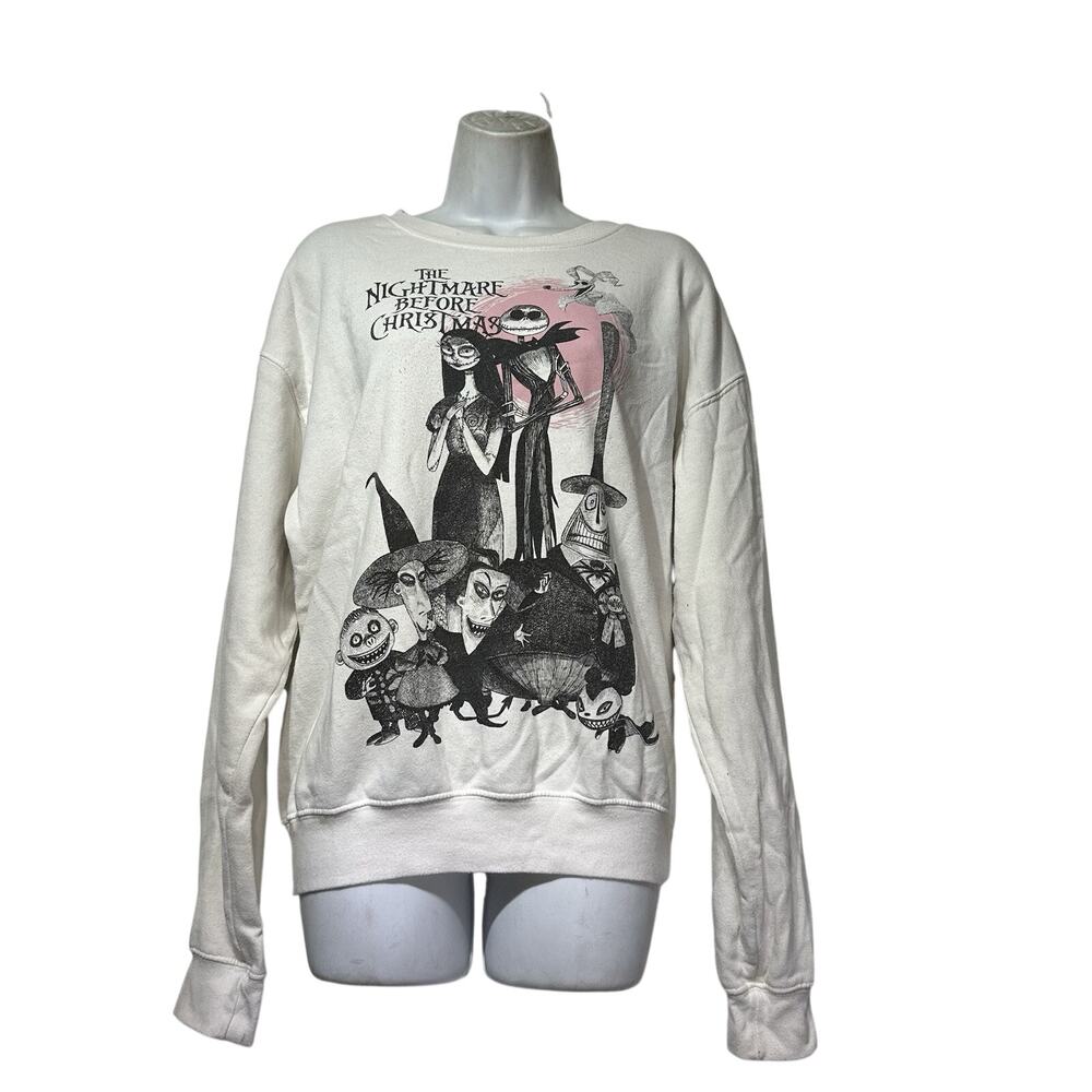 Disney Nightmare Before Christmas Sketch Graphic Sweatshirt Size XL